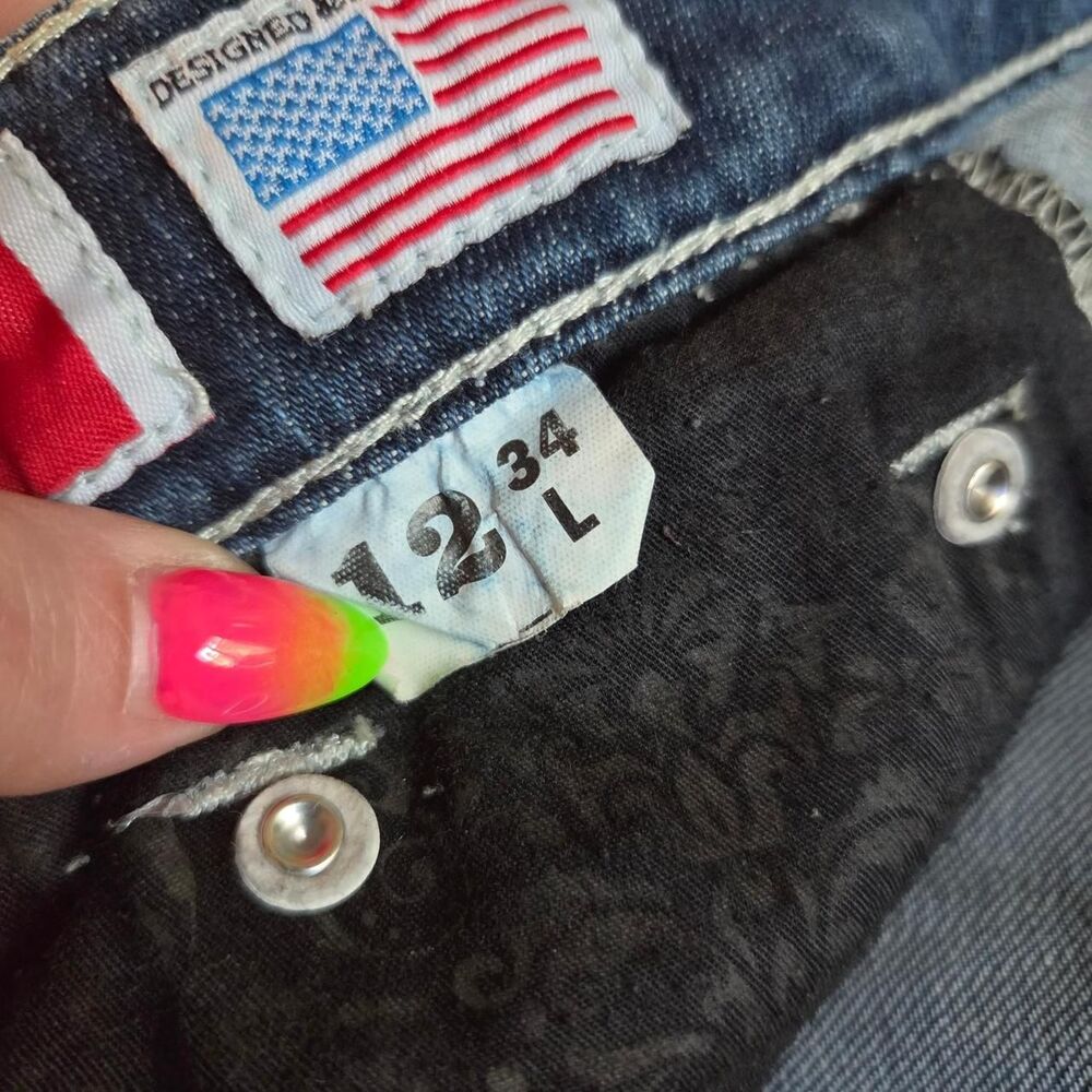 Iron Horse Women's Blue and Navy Jeans - Picture 7 of 7